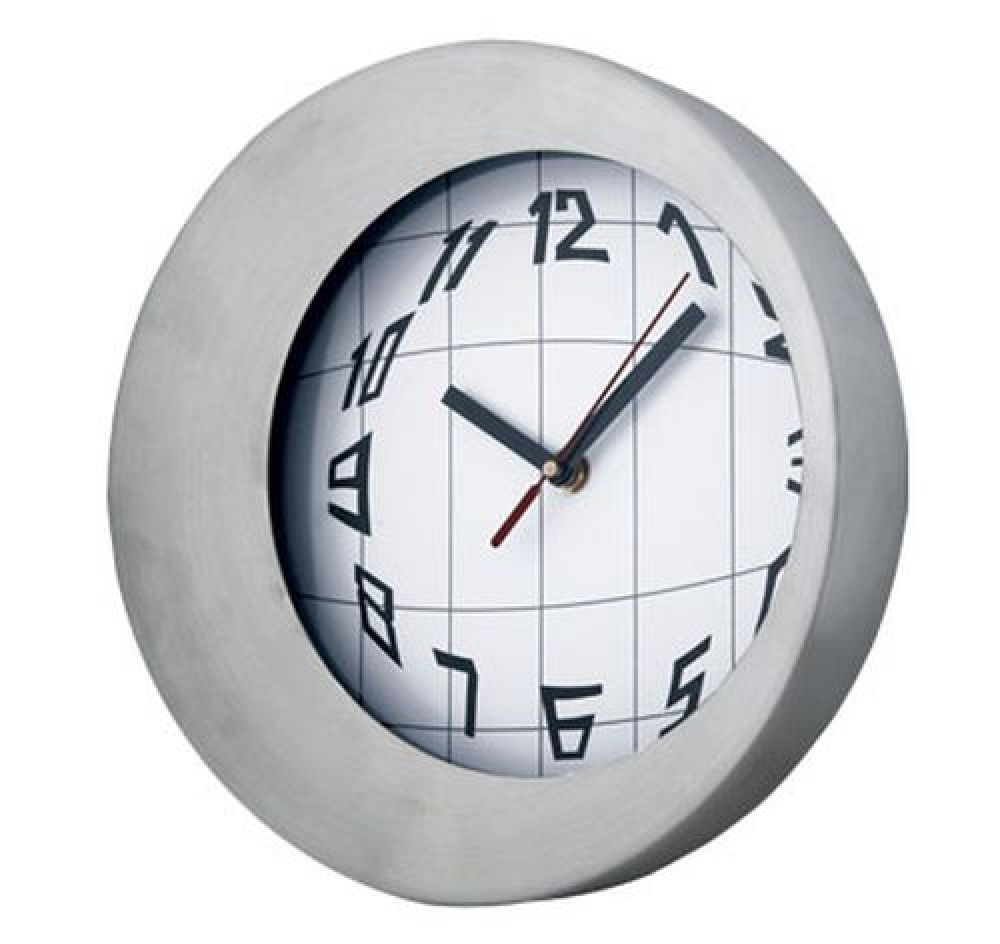 Reloj metálico de pared. Diámetro 25 cm. imagen